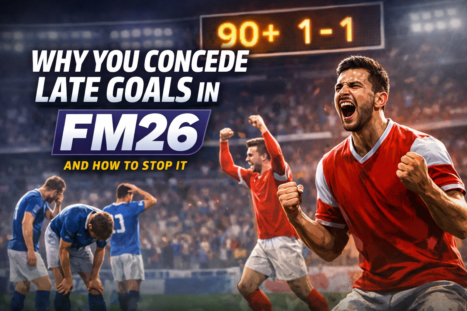 concede late goals in FM