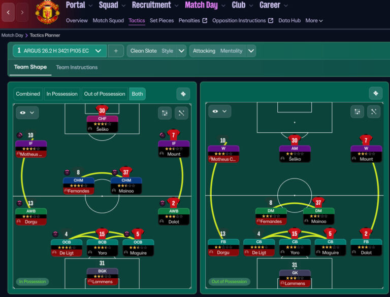 FM26 Tactic - Knap 3-4-2-1 | 5-2-3 Goal Machine Tactic - FM Ultimate